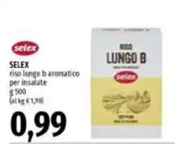 Emi Supermercati Selex riso lungo b aromatico offerta