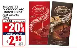 Il Gigante Tavolette di cioccolato Lindt Lindor offerta