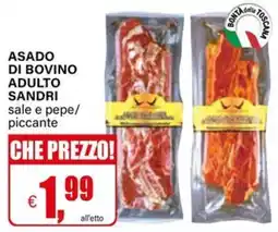 Il Gigante Asado di bovino adulto Sandri offerta