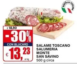 Il Gigante Salame Toscano offerta