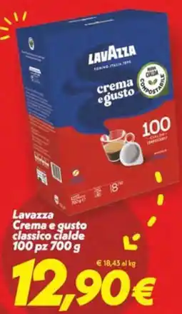 Iper Super Conveniente Lavazza Crema e gusto classico cialde offerta