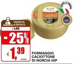Il Gigante Formaggio Caciottone di Norcia IGP offerta