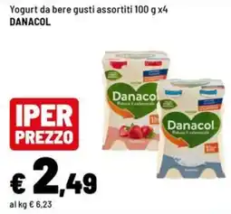 Iper La Grande Yogurt da bere gusti assortiti DANACOL offerta
