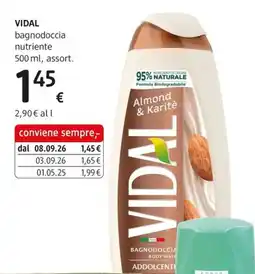 dm drogerie markt Vidal bagnodoccia nutriente offerta