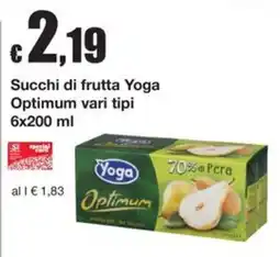 Sì con te Superstore Succhi di frutta Yoga Optimum offerta