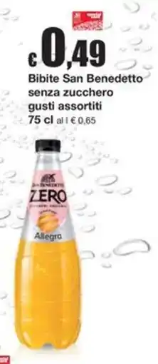 Sì con te Superstore Bibite San Benedetto senza zucchero offerta