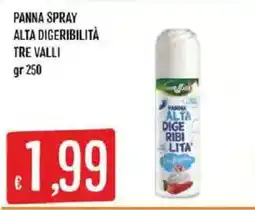 Mercadò Panna spray alta digeribilità tre valli offerta