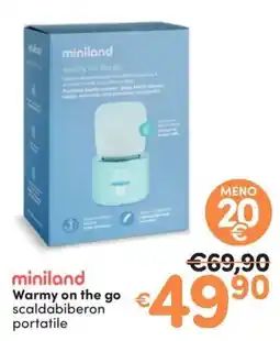 Ideal Bimbo miniland Warmy on the go scaldabiberon portatile offerta