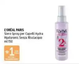 Emi Supermercati Elvive Siero Spray per Capelli Hydra Hyaluronic Senza Risciacquo offerta