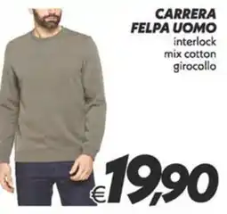 Iper Super Conveniente Carrera felpa uomo offerta