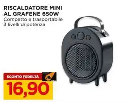 Alì Supermercati Riscaldatore mini al grafene offerta