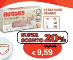 Ideal Bimbo Huggies extra care offerta