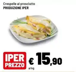Iper La Grande Crespelle al prosciutto PRODUZIONE IPER offerta
