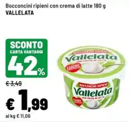 Iper La Grande Bocconcini ripieni con crema di latte Vallelata offerta