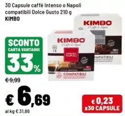 Iper La Grande Capsule caffé Intenso o Napoli compatibili Dolce Gusto offerta