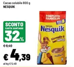 Iper La Grande Cacao solubile Nesquik offerta