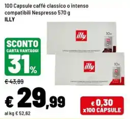 Iper La Grande Caffè classico o intenso ILLY offerta