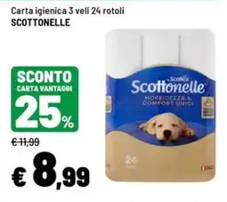 Iper La Grande Carta igienica 3 veli Scottonelle offerta