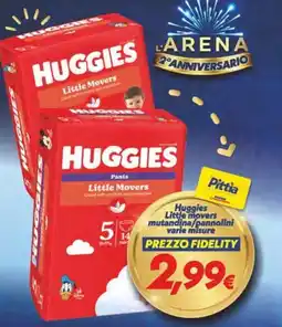 Iper Super Conveniente Huggies Little Movers mutandina/pannolini offerta