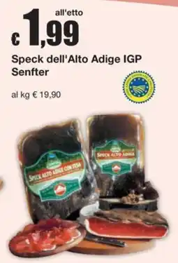 Sì con te Supermercati Speck dell'Alto Adige IGP Senfter offerta