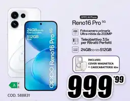 MediaWorld OPPO Reno16 Pro 5G offerta