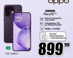 MediaWorld OPPO Reno16 5G offerta