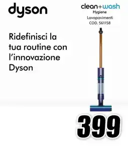 MediaWorld Dyson clean+wash Hygiene Lavapavimenti offerta