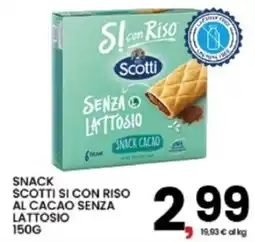 Interspar Snack Scotti si con riso al cacao senza lattosio offerta