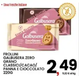 Interspar Frollini Galbusera Zero Grano Classici offerta