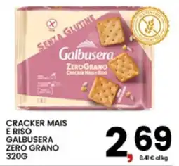Interspar Cracker mais e riso Galbusera zero grano offerta