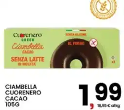 Interspar Ciambella Cuorenero Cacao offerta