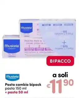 B di Bimbi Mustela Pasta cambio bipack offerta