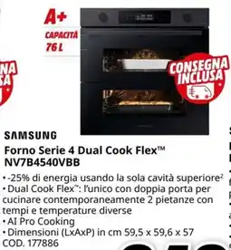 MediaWorld Samsung Forno Serie 4 Dual Cook Flex™ offerta