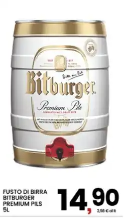 Interspar Fusto di birra Bitburger Premium Pils offerta