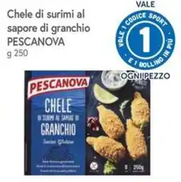 Famila Chele di surimi al sapore di granchio Pescanova offerta