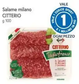 Famila Salame milano Citterio offerta