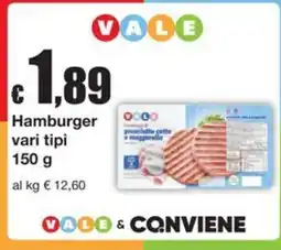 Sì con te Superstore Hamburger vari tipi offerta