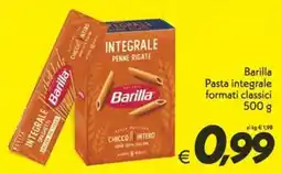 Iper Super Conveniente Barilla pasta integrale formati classici offerta