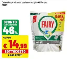 Iper La Grande Detersivo predosato per lavastoviglie Fairy offerta