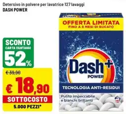 Iper La Grande Detersivo in polvere per lavatrice Dash Power offerta