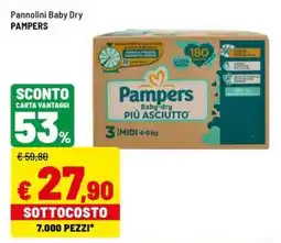 Iper La Grande Pannolini Baby Dry Pampers offerta