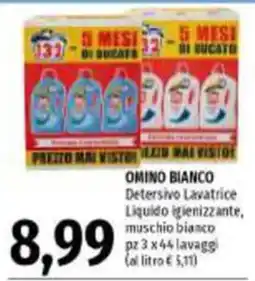Emi Supermercati Omino bianco Detersivo Lavatrice offerta
