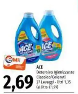 Emi Supermercati ACE Detersivo Igienizzante Classico offerta