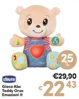 B di Bimbi chicco Gioco Abc Teddy Orso Emozioni It offerta
