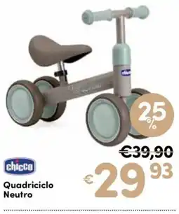 B di Bimbi Chicco Quadriciclo Neutro offerta