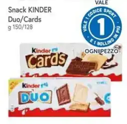Famila Snack KINDER Duo/Cards offerta