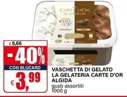 Il Gigante Vaschetta di gelato La Gelateria Carte d'Or Algida offerta