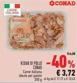 Conad City Kebab di pollo Conad offerta