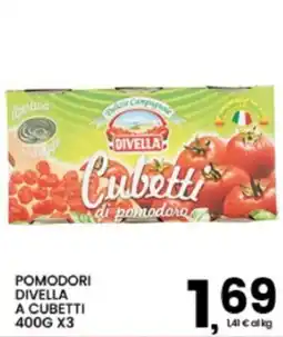 Interspar Pomodori Divella a cubetti offerta