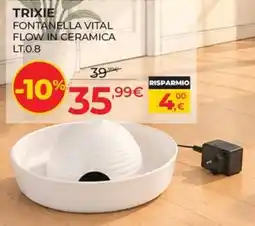 Arcaplanet Trixie fontanella vital flow in ceramica offerta